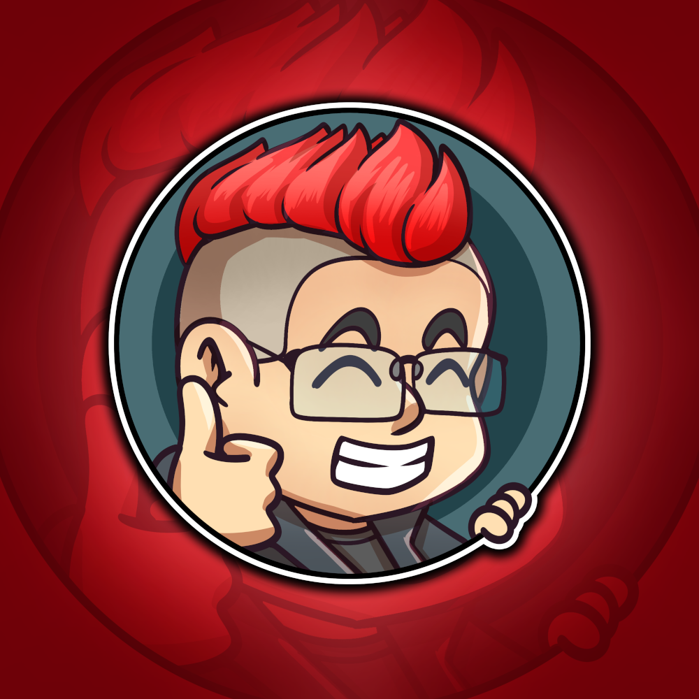 UberLerd illustrated avatar with glasses and red hair
